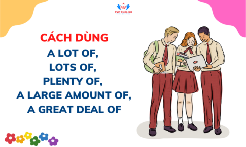 CÁCH DÙNG A LOT OF, LOTS OF, PLENTY OF, A LARGE AMOUNT OF, A GREAT DEAL OF